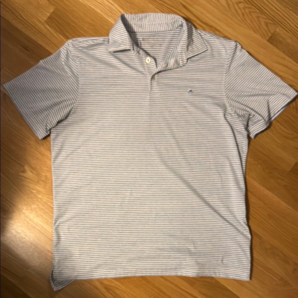 Vineyard Vines Blue and White Polo Shirt Classic Style